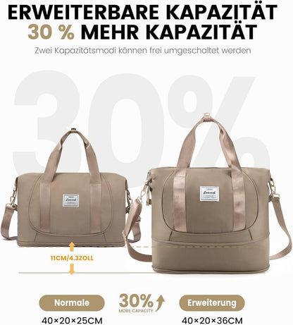 Handgepäck Tasche Ryanair 40x20x25 Erweiterbar Faltbar