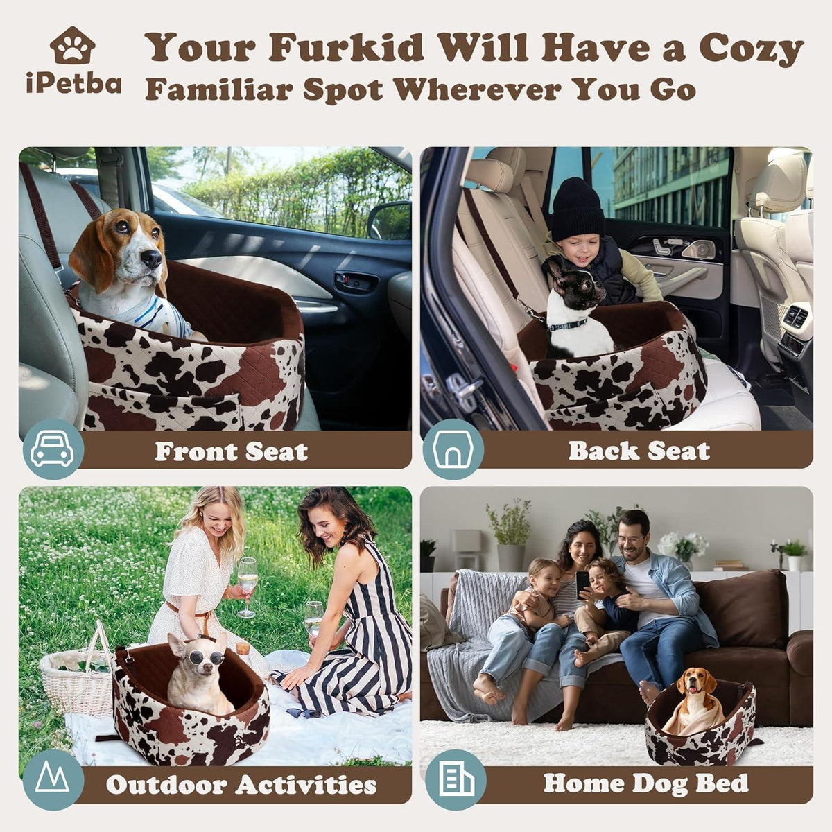 Hunde Autositz für Kleine Hunde – Crash-Schutz & Komfort
