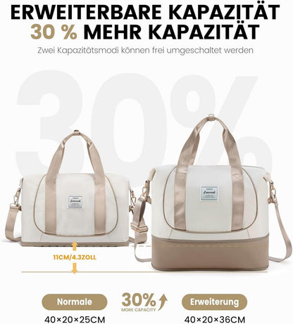 Handgepäck Tasche Ryanair 40x20x25 Erweiterbar Weekender