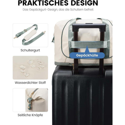 Ryanair Handgepäck 40x20x25 erweiterbar Faltbare Reisetasche