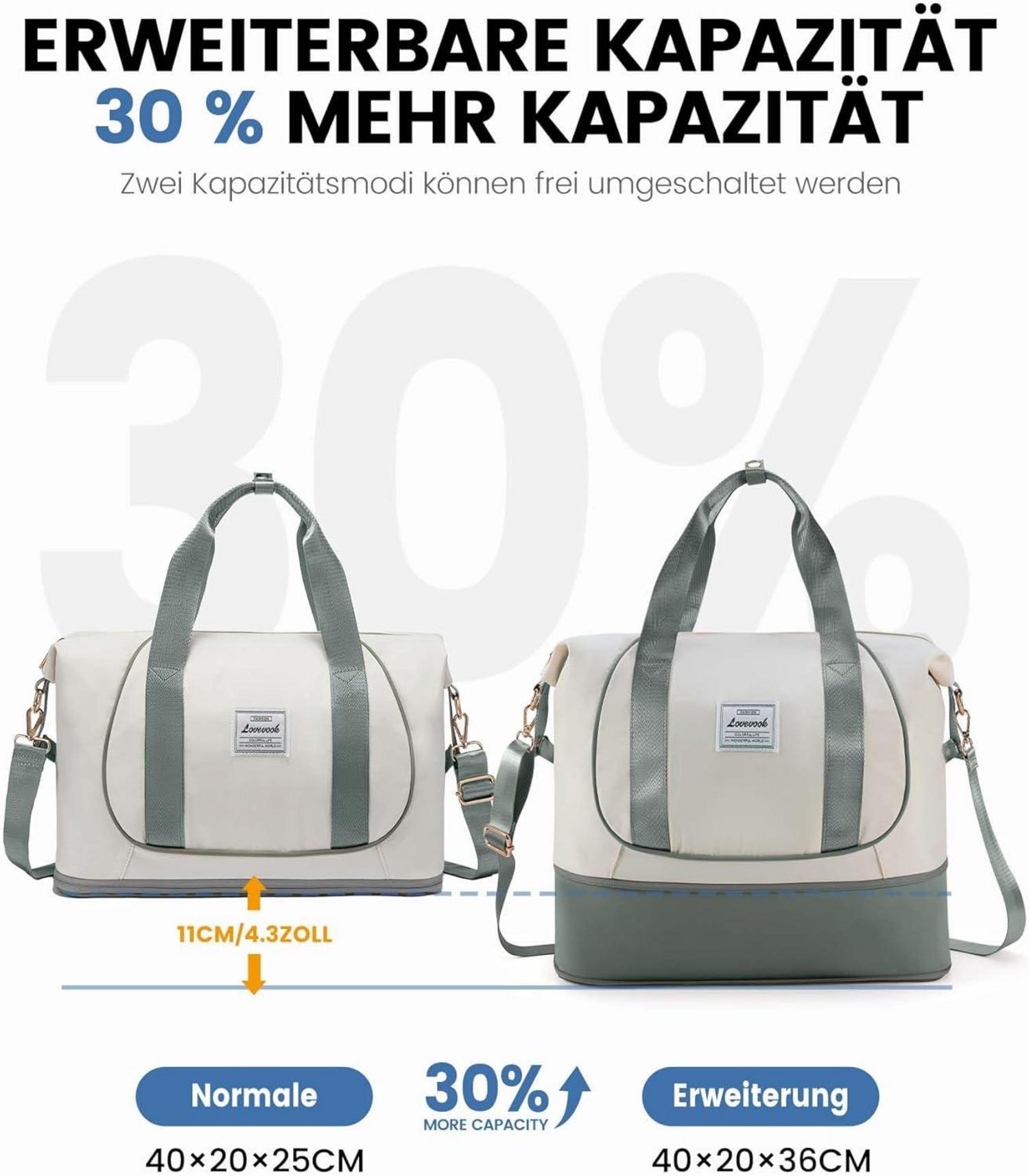 Ryanair Handgepäck Tasche 40x20x25 Erweiterbar Faltbar