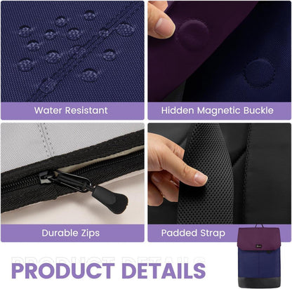 Großer Wasserdichter Laptop Rucksack 15,6 Zoll Damen Elegant