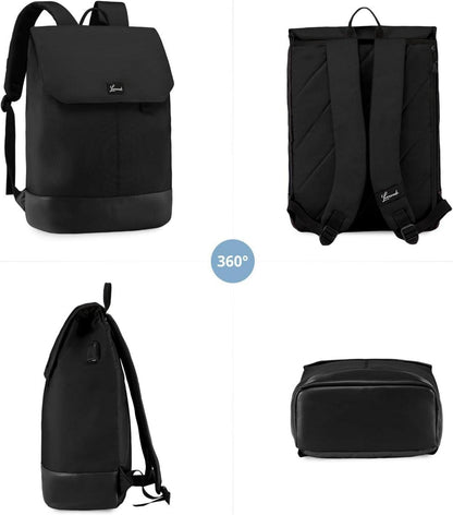 Damen Rucksack Groß, Wasserdichter Laptop Daypack 15,6 Zoll, Elegant