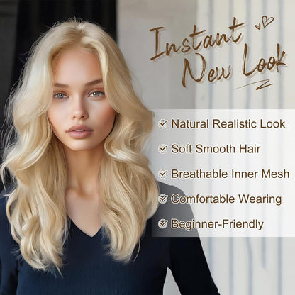 Blonde Lockige Perücke 46cm Schulterlänge Synthetisches Haar für Cosplay Party Halloween
