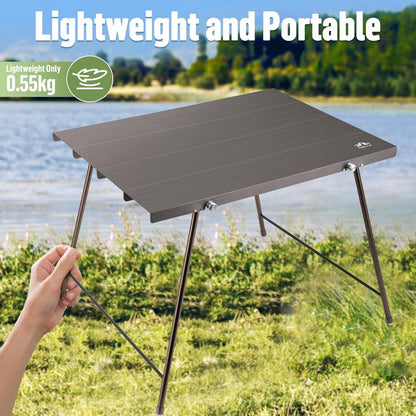 Night Cat Tragbarer Campingtisch Aluminium Klappbar 680g Leicht 43x9x4cm