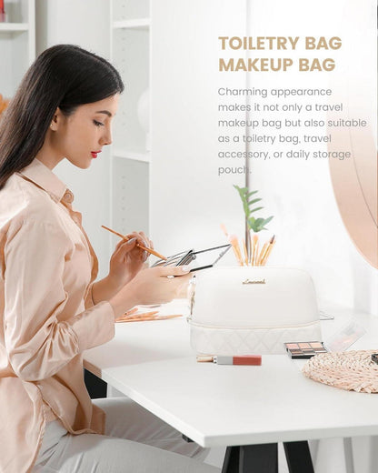 Damen Reisetasche LOVEVOOK Weekender mit Schuhfach & Nassfach, Beige