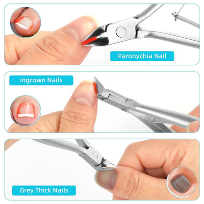 Nagelschere Profi Nagelzange für tief Eingewachsene Fußnägel Edelstahl