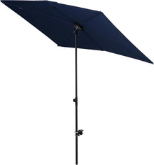 UV-Schutz Sonnenschirm 183x134cm Marineblau für Balkon, Terrasse, Pool