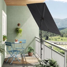 Grand Patio Sonnenschirm 183x134cm Rechteckig Schiefergrau