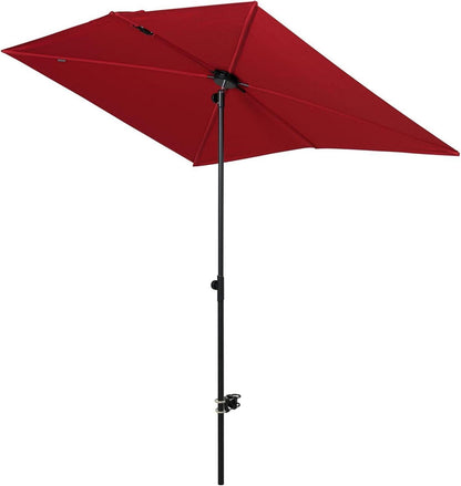 Sonnenschirm mit Druckknopfneigung, Gartenschirm für