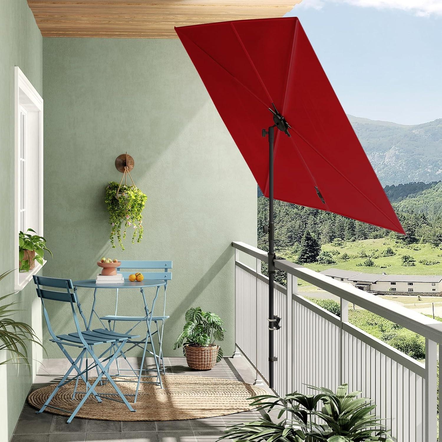 Grand Patio Sonnenschirm Balkon 6 Rippen Gartenschirm