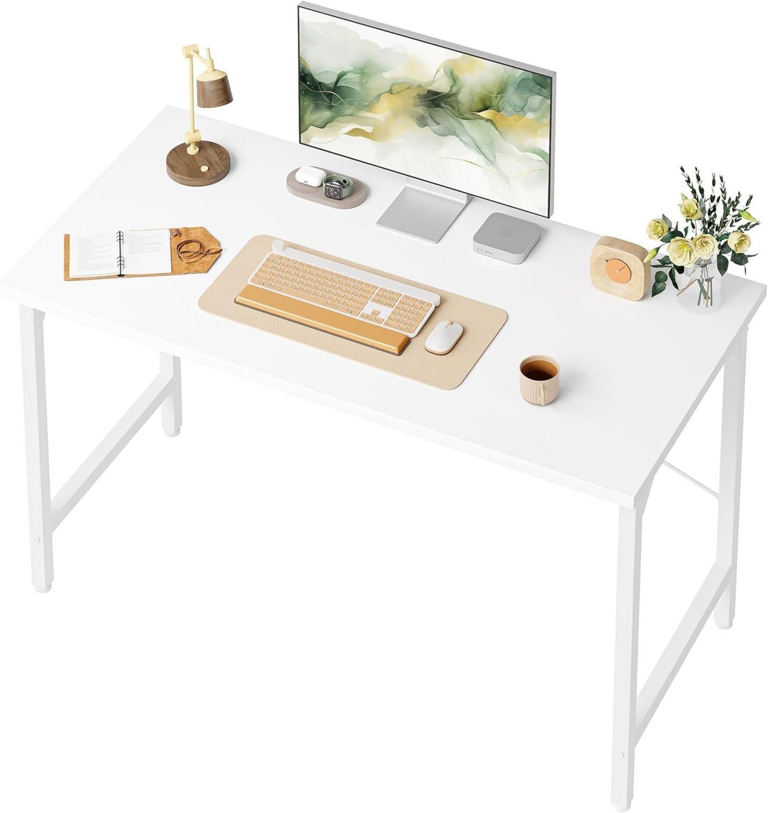Schreibtisch 100x48 cm Holz Metallgestell Industrie-Design