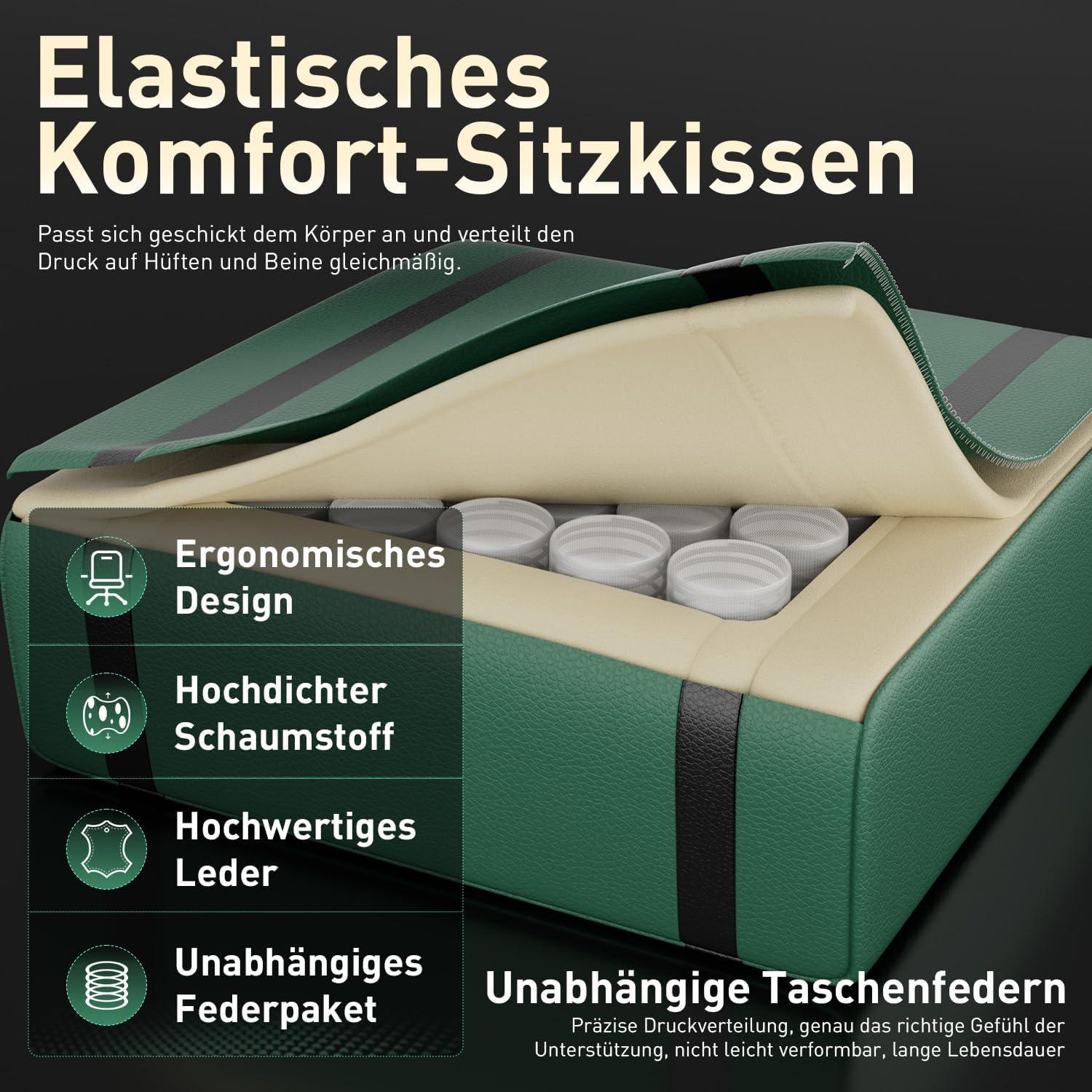 Gaming Stuhl Ergonomisch Racing Bürostuhl 150 kg Höhenverstellbar