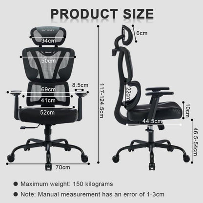 Ergonomischer 200KG Bürostuhl mit verstellbarer