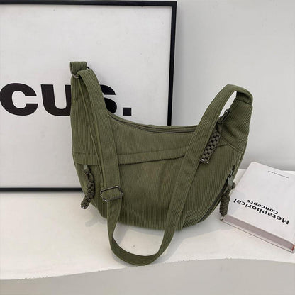 Halbmond Umhängetasche Nylon Groß Crossbody Shoulder Bag
