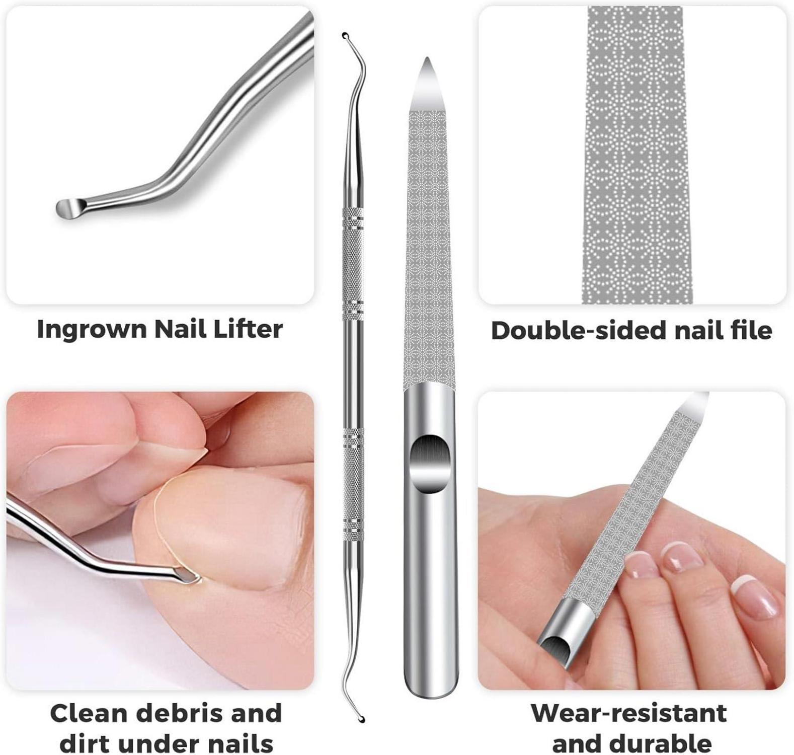 Edelstahl Nagelknipser für Senioren dicke Nägel 16mm/37mm