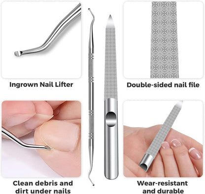 Edelstahl Nagelknipser für Senioren dicke Nägel 16mm/37mm