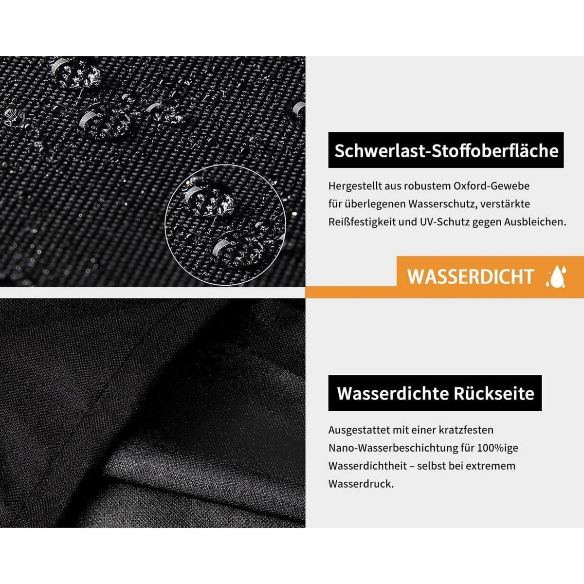 Wasserdichte Sonnenschirm Hülle bis 400cm Ø, UV-Beständig & Winterfest