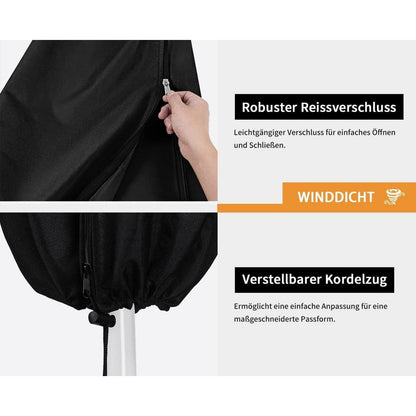 Wasserdichte Sonnenschirm Hülle bis 400cm Ø, UV-Beständig & Winterfest