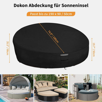 Sonneninsel Abdeckung Wasserdicht & Winddicht 190x90/50cm
