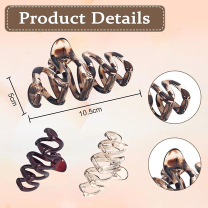 Yeomju 3 Stück Leopardenmuster Haarklammern für tägliche