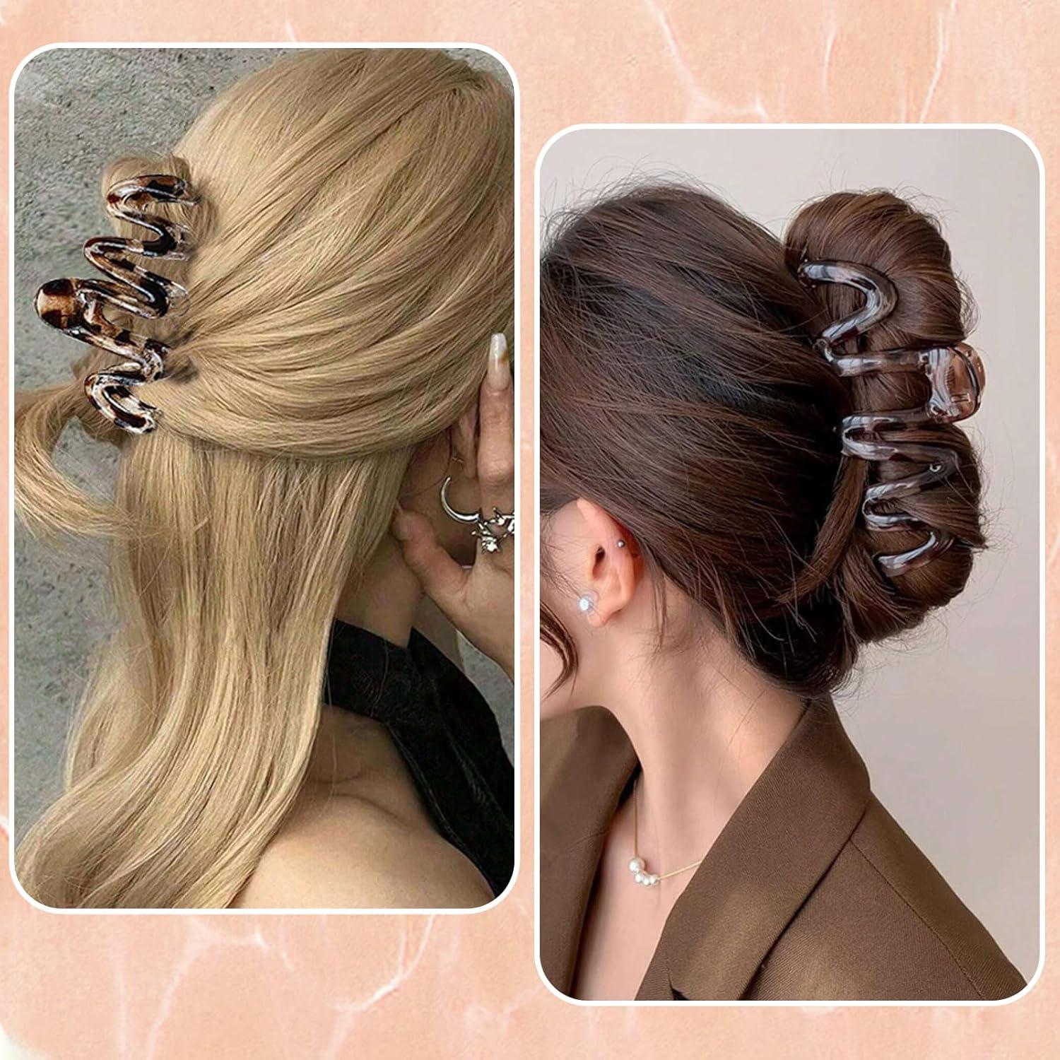 3er Set Leopardenmuster Haarklammern für Haare, rutschfest & stilvoll