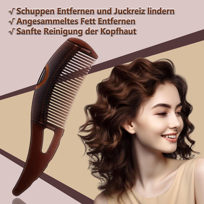 Schuppenkamm Läusekamm Schorfkamm Stielkamm Silikongriff