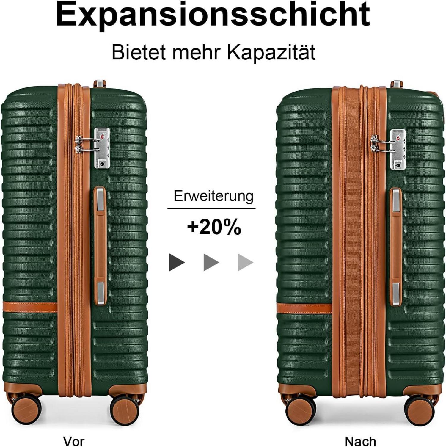 Joyway ABS Hartschalenkoffer Set mit TSA-Schloss 4 Rollen