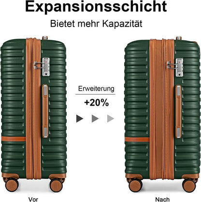 Joyway ABS Hartschalenkoffer Set mit TSA-Schloss 4 Rollen