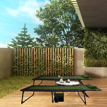 Klappbare Sonnenliege 5-fach verstellbar 190x59CM Grün