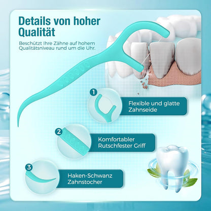 Zahnseide Sticks 340 Stück Zahn Draht Zahnpflege Interdental Flossers Y-Form