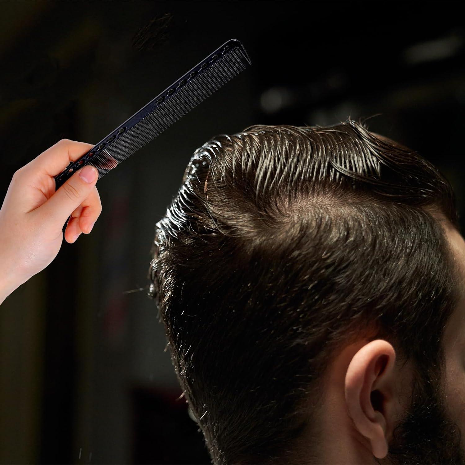 4er Set Carbon Haarschneidekamm Friseur Styling Kamm Antistatisch