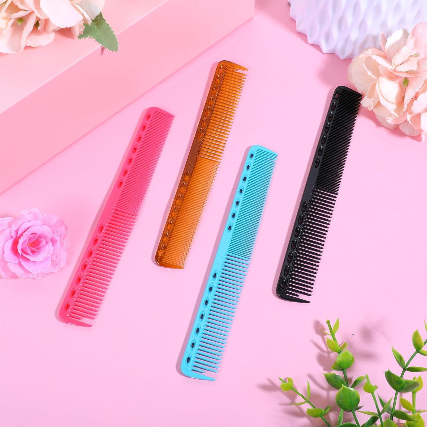 4er Set Carbon Haarschneidekamm Friseur Styling Kamm Antistatisch