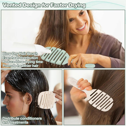 2er-Pack Weiche Lockenbürsten für Haare - Anti Frizz Curly Hair Brush - Männer