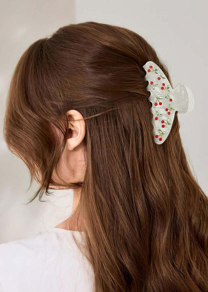 Haarspangen Set 2er-Pack Kirsch Blumen Design sicherer Halt