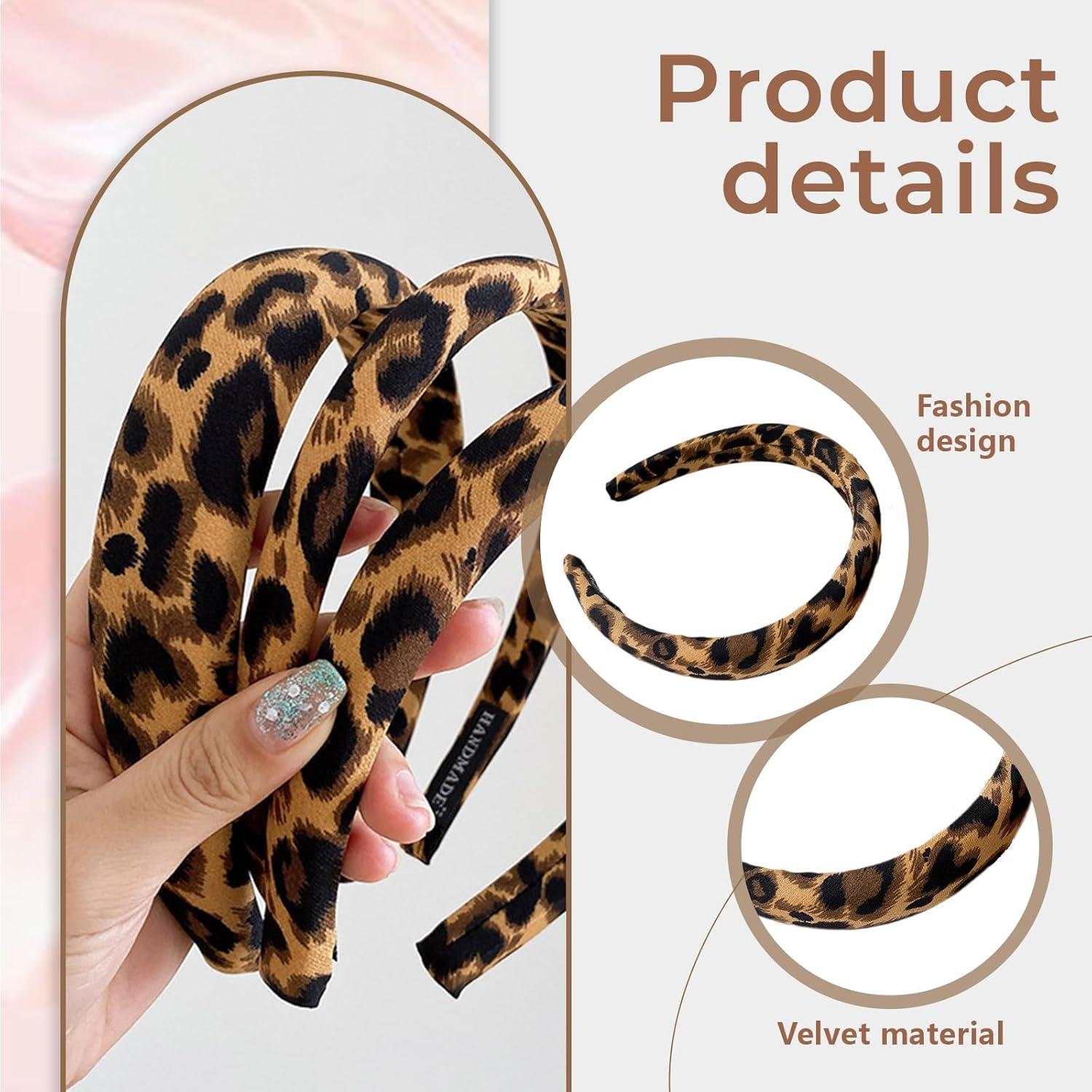 3er Set Leopard-Muster Kopfbänder für Frauen - Comfortable & Cute