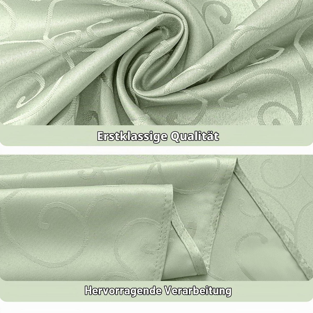 Romanische Outdoor Tischdecke 100x140 cm Hellgrün