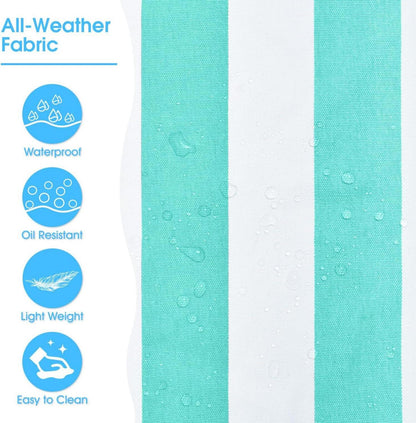 Leichte wasserdichte Strandtasche mit Reißverschluss in Hellem Cyan