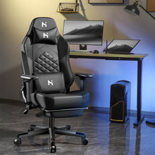 Ergonomischer Gaming Stuhl Schwarz, Rückenlehne