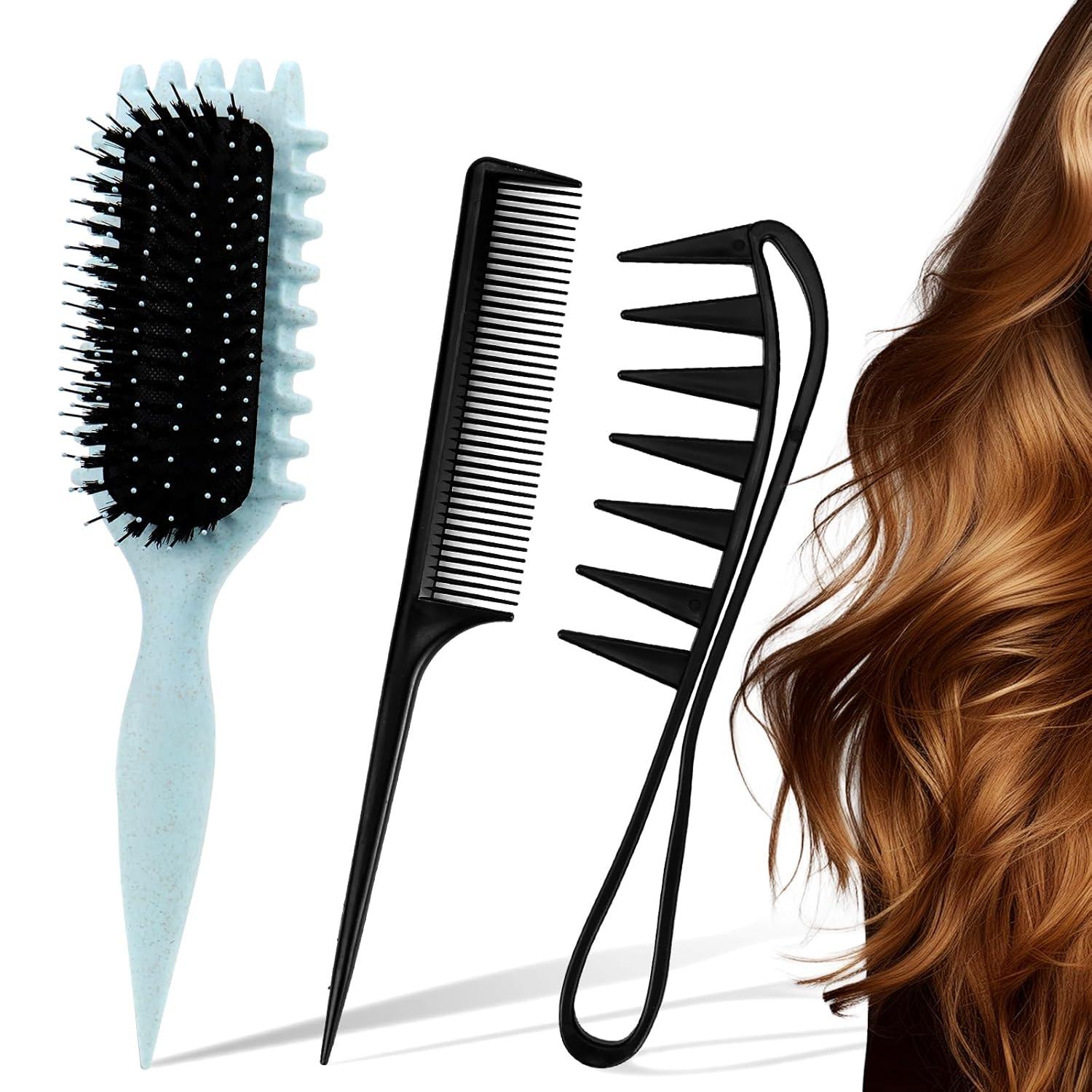 Lockenbürste Detangler Styling Haarbürste für Haare Formen & Entwirren