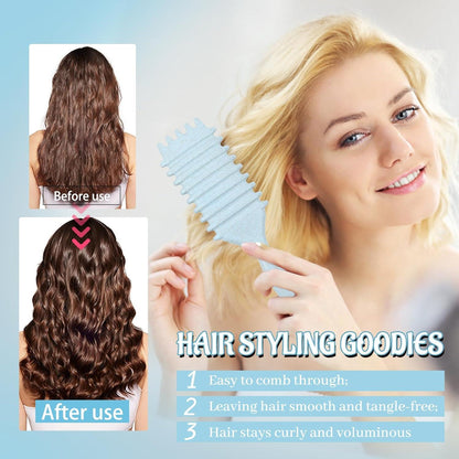 Lockenbürste Set Haarbürste Lockenkamm Breitzinkenkamm