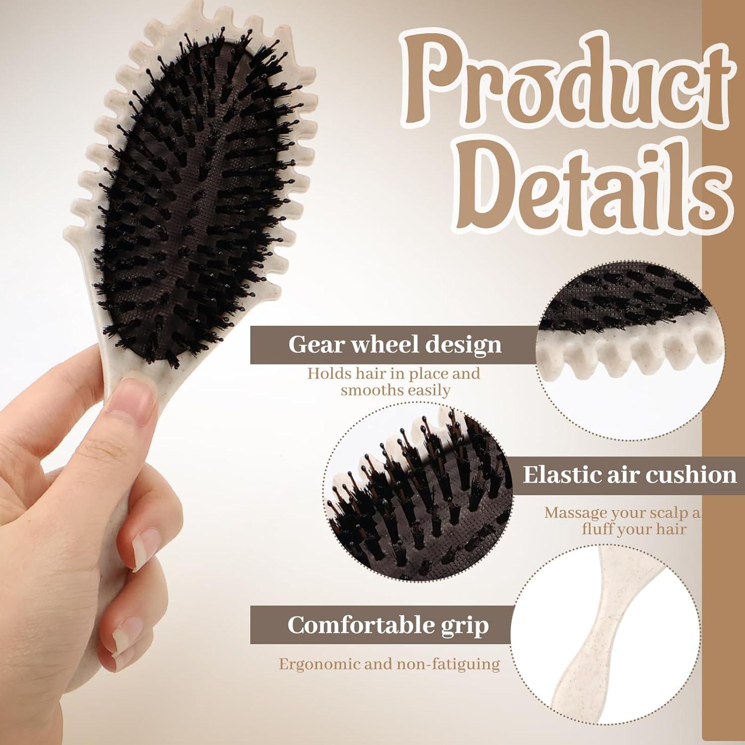 Lockenbürsten Set Lockenkamm Entwirrung Styling Haarbürste 3 Stück