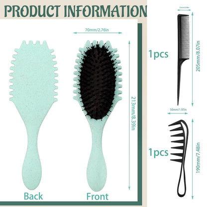 Lockenbürste Curls Entwirren Styling Bürste Haarkamm Set