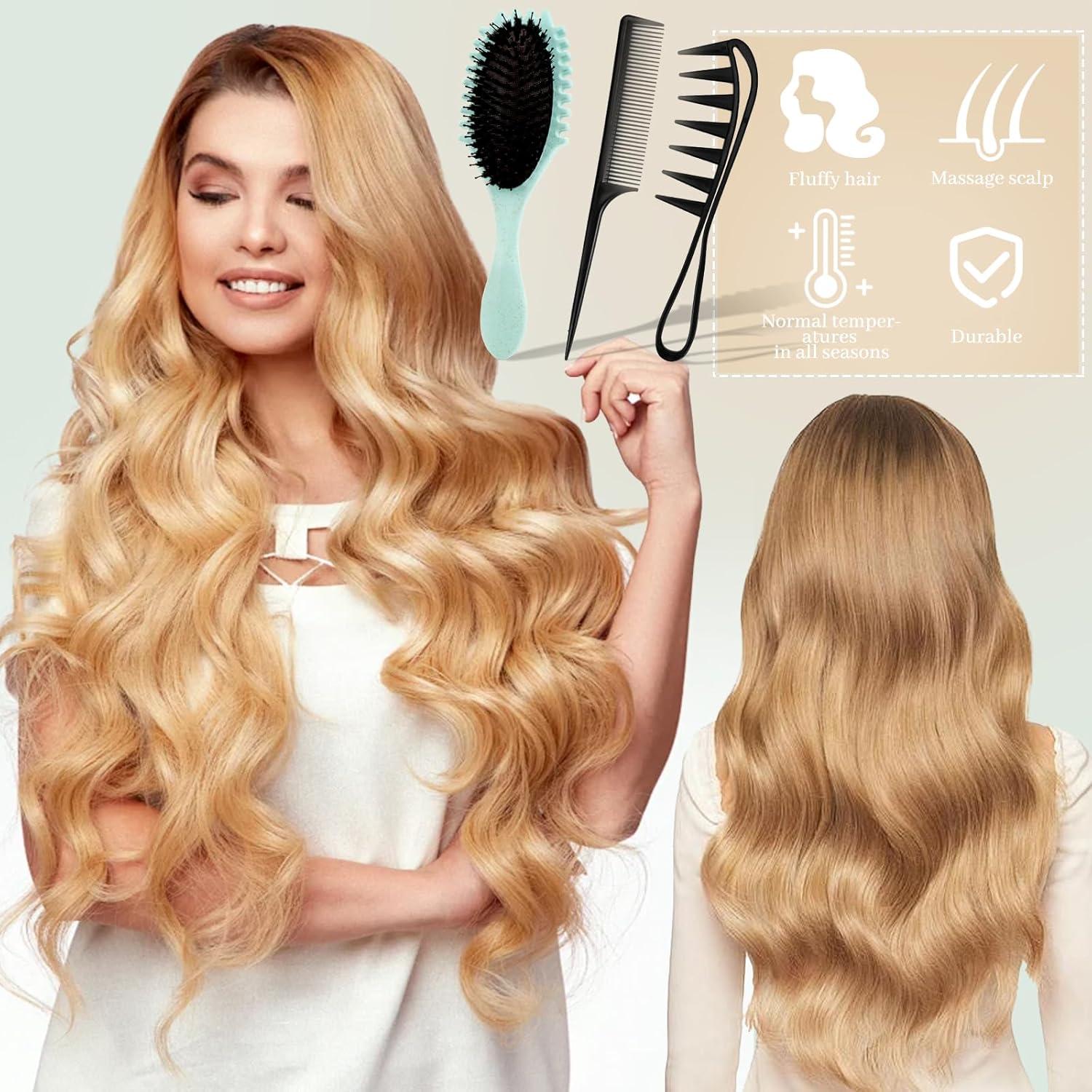 Lockenbürsten Set Haarkamm für definierte Locken Entwirren Formen