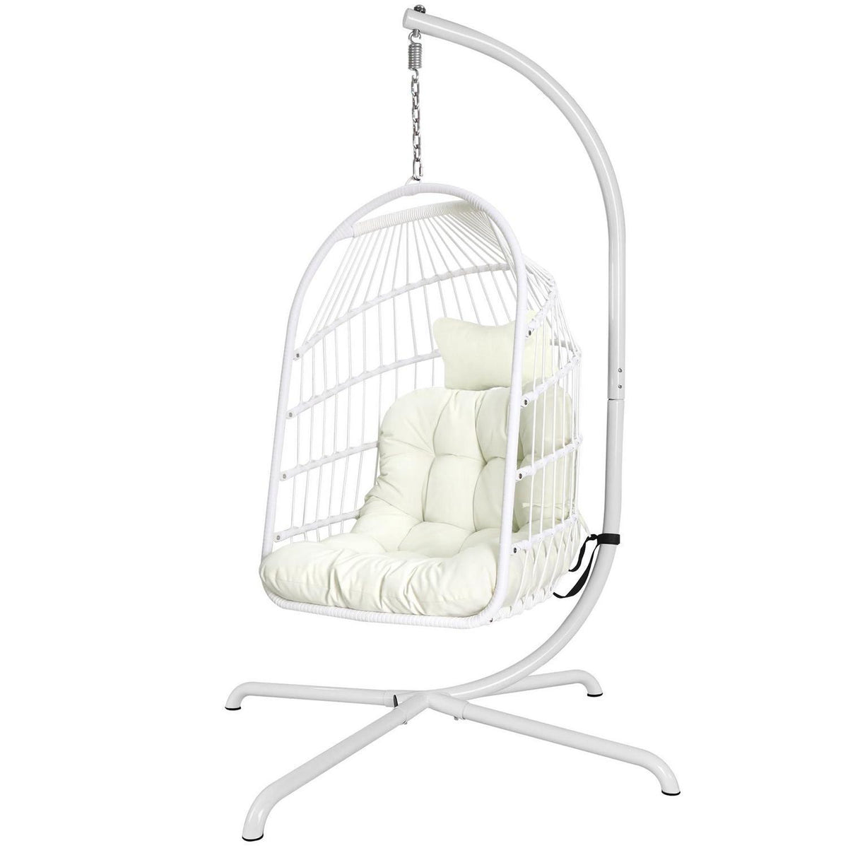 Hängesessel mit Ständer & Kissen – Faltbar, Indoor & Outdoor