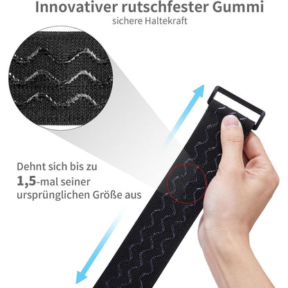 Elastische Spanngurte mit Klettverschluss, 5 Größen, Anti-Rutsch