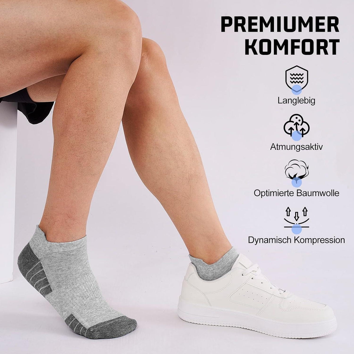 Sneaker Socken 10/20er Pack | Atmungsaktiv & Komfortabel
