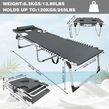 Klappbare Sonnenliege mit Arm- und Gesichtsloch 5-Stufig