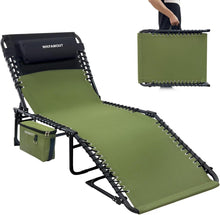 Sonnenliege Campingbett Klappbar 5-Stufig Verstellbar Outdoor 190x59CM