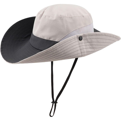Damen Sonnenhut UV-Schutz faltbar mit breiter Krempe